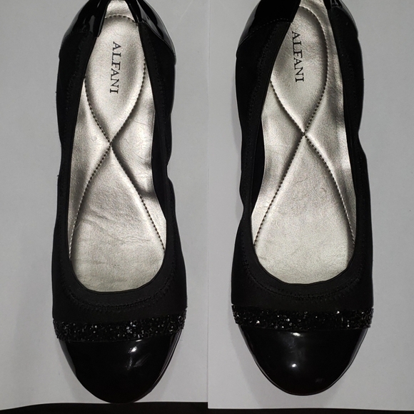 Alfani Shoes - NWOT Alfani Jemah Ballet Shoes Gunmetal/Black